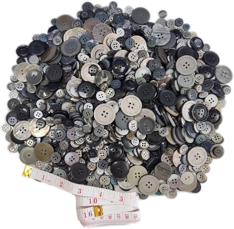 KOVOLALA 500-700 Pcs Bulk Multicolor Buttons for Crafts Assorted Multi Colored Craft Buttons Mixed Multicolored Button for Crafting - Image 1